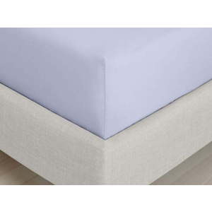 Napínací prostěradlo z bavlněného perkálu v levandulové barvě 185x200 cm Cotton Percale – Bianca obraz