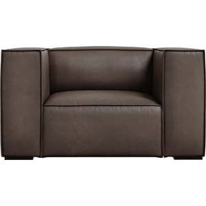 Hnědé kožené křeslo Madame – Windsor & Co Sofas obraz