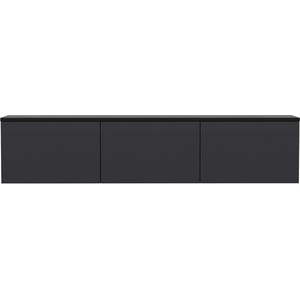 Antracitový TV stolek 160x35 cm Neon – Kalune Design obraz