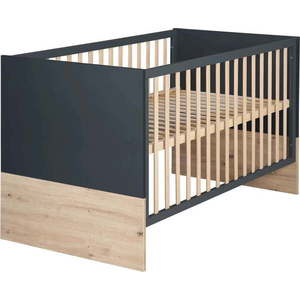 Postýlka v tmavě šedo-přírodní barvě 70x140 cm Lenn – Roba obraz