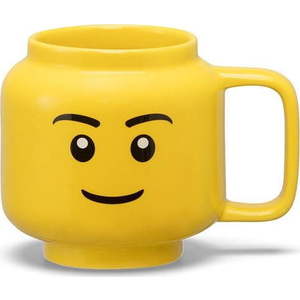 Žlutý keramický dětský hrnek 255 ml Head – LEGO® obraz