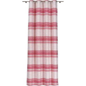Červeno-béžový závěs 140x255 cm Doina – Mendola Fabrics obraz