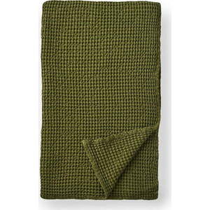 Zelená bavlněná deka 150x200 cm Jaipur Chunky Waffle – Pineapple Elephant obraz