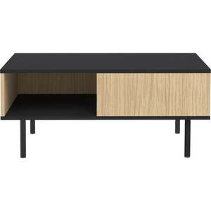 Černý konferenční stolek v dekoru dubu 89x50 cm Lord - TemaHome obraz