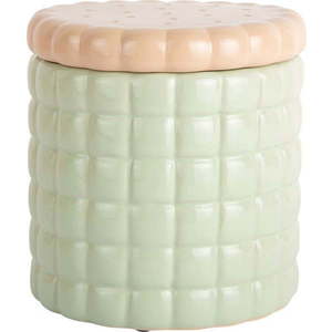 Světle zelený dekorativní keramický úložný box ø 14x15 cm Biscuit Box – PT LIVING obraz