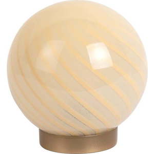 Světle žlutá stolní lampa se skleněným stínidlem (výška 17 cm) Summer Globe – Leitmotiv obraz