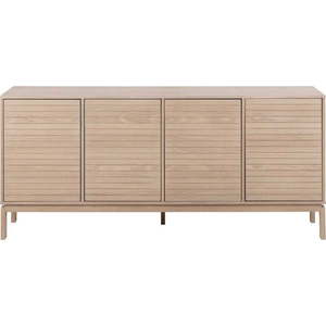 Nízká komoda v dekoru dubu v přírodní barvě 180x80 cm Linley – Actona obraz