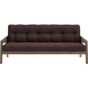 Hnědá rozkládací pohovka 204 cm Grab - Karup Design obraz