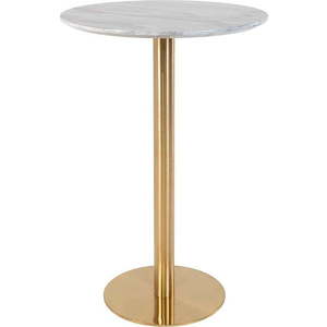 Kulatý barový stůl s deskou v dekoru mramoru ø 70 cm Bolzano – House Nordic obraz