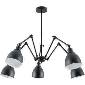 Černé závěsné svítidlo s kovovým stínidlem 70x70 cm Matilda Shade - Nice Lamps obraz