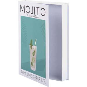 Bílo-zelený dekorativní papírový úložný box 18x4x25 cm Mojito – PT LIVING obraz