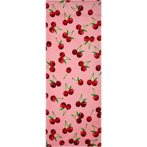Růžová bavlněná plážová osuška 78x200 cm Cherries – Catherine Lansfield obraz