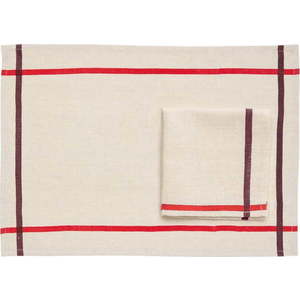 Prostírání v sadě 2 ks s příměsí lnu 35x50 cm Delma – Kave Home obraz