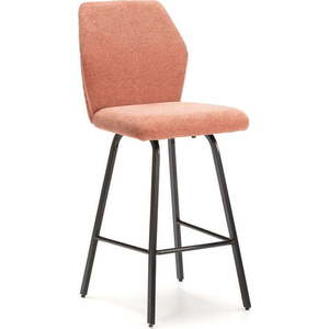 Barové židle v lososové barvě v sadě 4 ks 65 cm Bei – Marckeric obraz