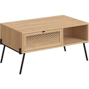 Konferenční stolek v dekoru dubu v přírodní barvě 60x100 cm Ecrin – Marckeric obraz