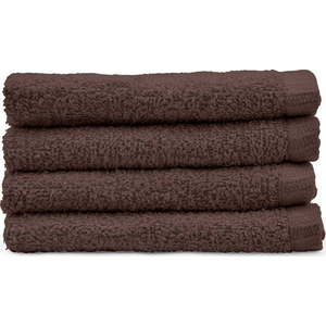 Hnědé rychleschnoucí bavlněné ručníky v sadě 4 ks 30x30 cm Quick Dry – Catherine Lansfield obraz