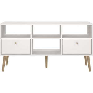 Bílý TV stolek 117x61 cm Bodo – Tvilum obraz