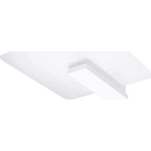 Bílé stropní svítidlo se skleněným stínidlem 40x47.5 cm Parola – Nice Lamps obraz