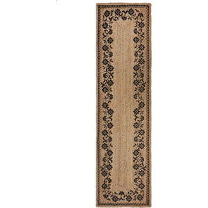 Jutový běhoun v přírodní barvě 60x230 cm Maisie – Flair Rugs obraz