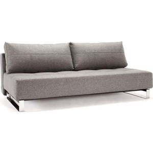 Šedá rozkládací pohovka Innovation Supremax Twist Charcoal obraz