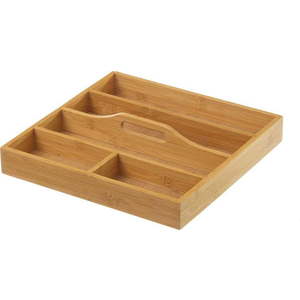 Bambusový organizér na příbory Casa Selección, 31 x 31 cm obraz