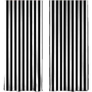Černo-bílé závěsy v sadě 2 ks 140x260 cm – Mila Home obraz