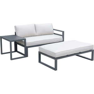 Černo-bílý zahradní lounge set pro 4 Jackson - Rojaplast obraz