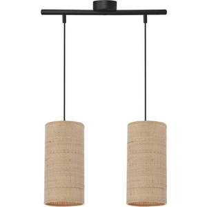 Béžové závěsné svítidlo s ratanovým stínidlem ø 12 cm Fleri – Candellux Lighting obraz