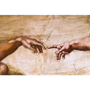 Reprodukce obrazu Michelangelo Buonarroti - Creation of Adam, 70 x 45 cm obraz
