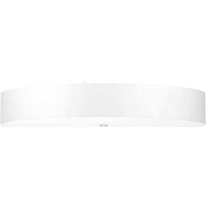 Bílé závěsné svítidlo s textilním stínidlem ø 90 cm Herra – Nice Lamps obraz