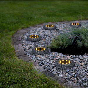 Sada 2 venkovních solárních LED svítidel Star Trading Lawnlight, ø 11 cm obraz