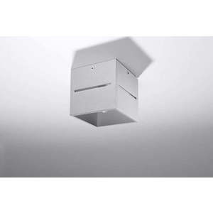 Šedé stropní svítidlo s kovovým stínidlem 10x10 cm Lorum – Nice Lamps obraz
