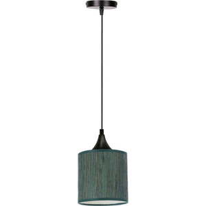 Tmavě zelené závěsné svítidlo s textilním stínidlem ø 15 cm Patti – Candellux Lighting obraz