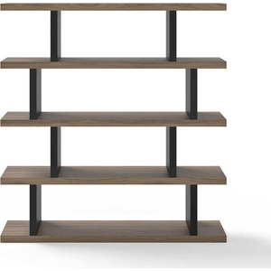 Hnědo-černá knihovna v dekoru ořechu 163x172 cm Step – TemaHome obraz