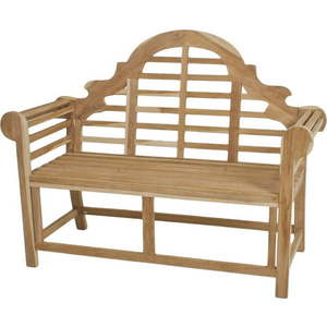 Dřevěná zahradní lavice v přírodní barvě Picadilli – Garden Pleasure obraz