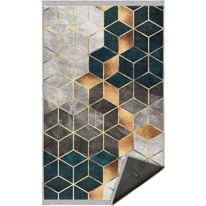 Bílo-petrolejový pratelný koberec 160x230 cm – Mila Home obraz