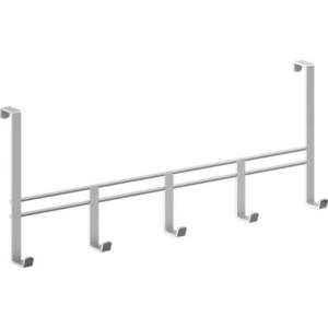 Kovový věšák na dveře ve stříbrné barvě 38 cm – Metaltex obraz