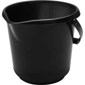 Černý kbelík Addis Clean, 10 l obraz