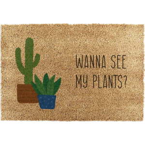 Rohožka z kokosového vlákna 40x60 cm Wanna See My Plants – Artsy Doormats obraz