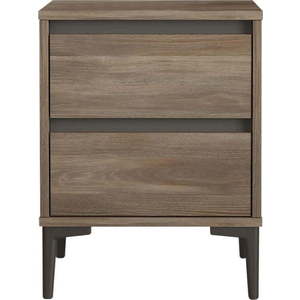 Hnědý noční stolek Elegance – Kalune Design obraz