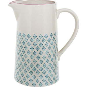 Modro-bílý kameninový džbán Bloomingville Patrizia, 2 l obraz