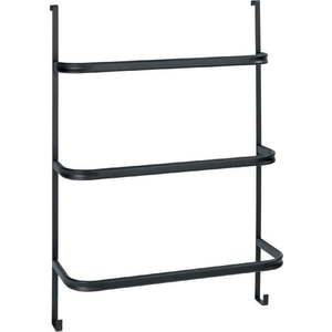 Černý samodržící věšák na ručníky Wenko Towel Holder Black, 21 x 54 cm obraz