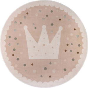 Béžový dětský koberec ø 140 cm Crown – Hanse Home obraz