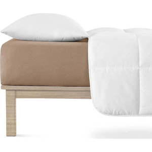 Hnědé napínací prostěradlo jersey 200x220 cm Boxspring – Andrea Simone obraz