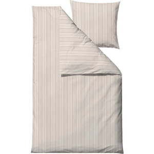 Béžové damaškové prodloužené povlečení na dvoulůžko 200x220 cm Noble – Södahl obraz