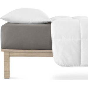Tmavě šedé napínací prostěradlo jersey 160x200 cm Boxspring – Andrea Simone obraz