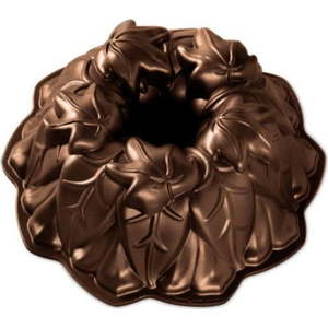 Forma na bábovku v tmavě měděné barvě Nordic Ware Wine Leaves, 2, 1 l obraz