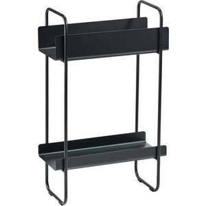 Černý kovový konzolový stolek 24x48 cm A-Console – Zone obraz