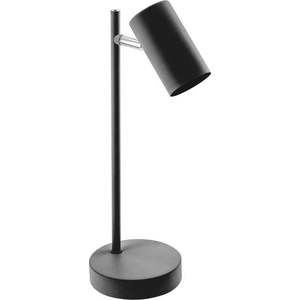 Černá stolní lampa s kovovým stínidlem (výška 35 cm) Veneto – GTV obraz