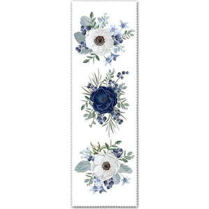 Běhoun na stůl 40x130 cm Blue Rose – Minimalist Cushion Covers obraz